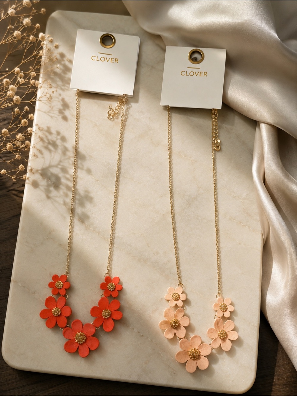 Clover Floral Necklace (1)